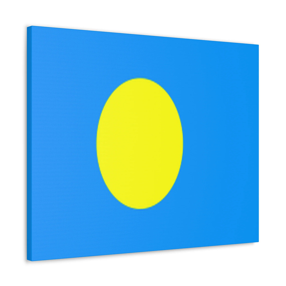 Palau Country Flag Canvas Vibrant Wall Art Unframed Home Decor